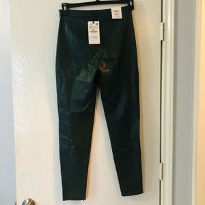 Zara faux leather leggings